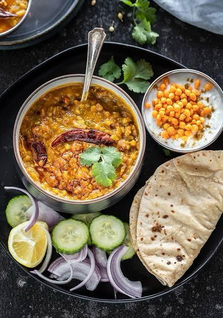 Dal Tadka with Roti