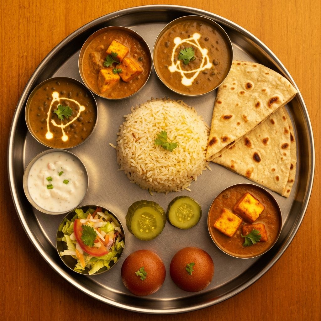 Normal Indian Thali